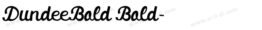 DundeeBold Bold字体转换